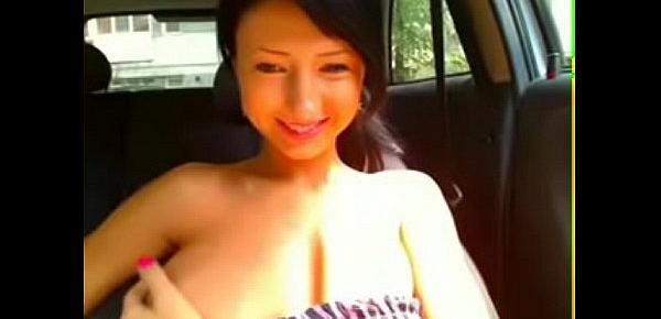  Leaked by boyfriend voyeur inside car big tits